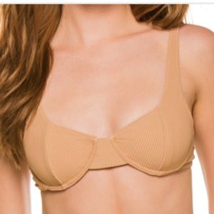 FRANKIES BIKINIS ANNA UNDERWIRE BIKINI TOP NWT